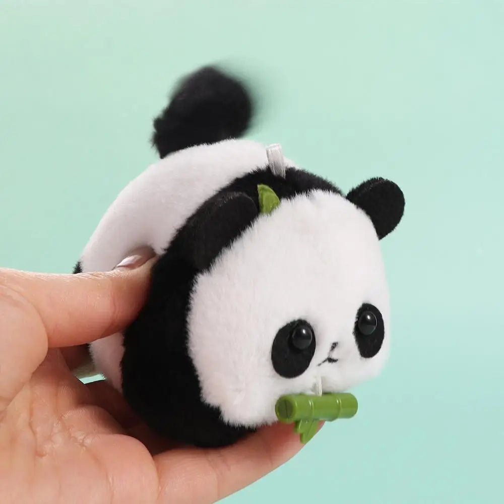 Wagging Tail Wag Its Tail Toy Plush Doll Cartoon Animal Toy Tail Wagging Panda Doll Kawaii Funny Pulling Rope Panda Doll Kids