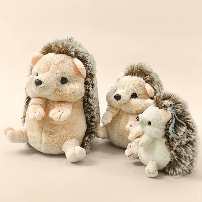 Adorable Cute Hedgehog Plush Toy Stuffed Animal Sleeping Companion Doll for Room Decor Ideal Birthday Gift