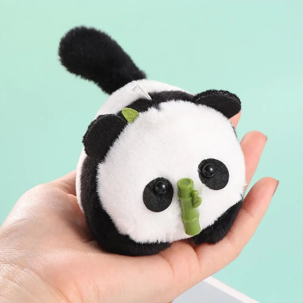 Wagging Tail Wag Its Tail Toy Plush Doll Cartoon Animal Toy Tail Wagging Panda Doll Kawaii Funny Pulling Rope Panda Doll Kids