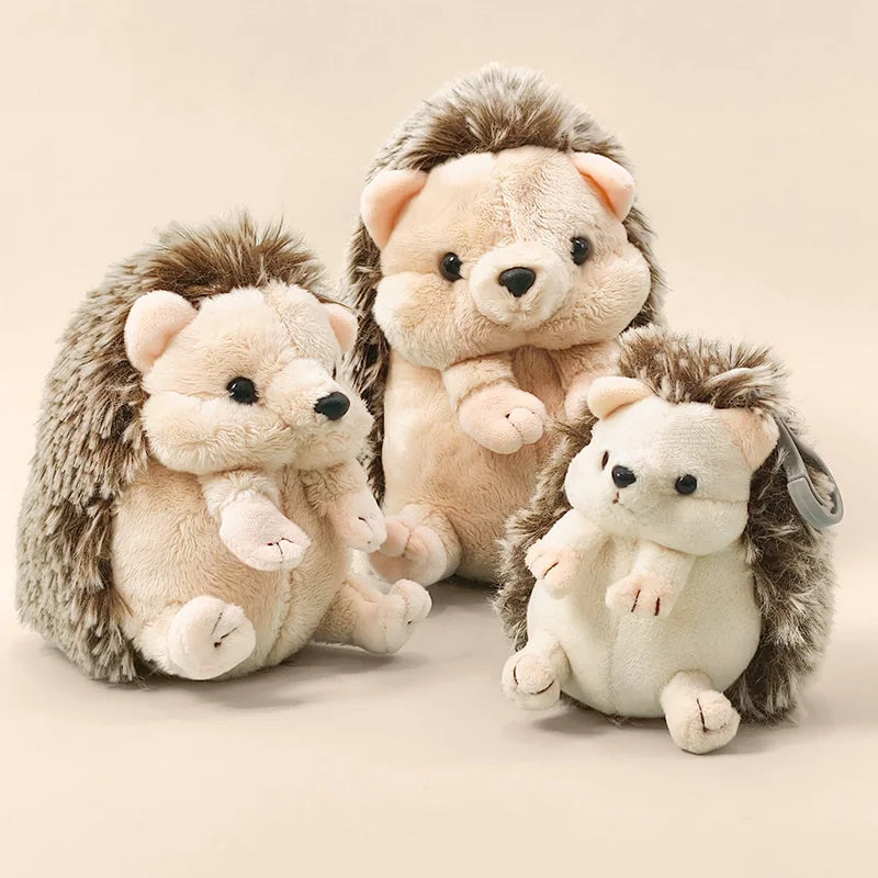 Adorable Cute Hedgehog Plush Toy Stuffed Animal Sleeping Companion Doll for Room Decor Ideal Birthday Gift