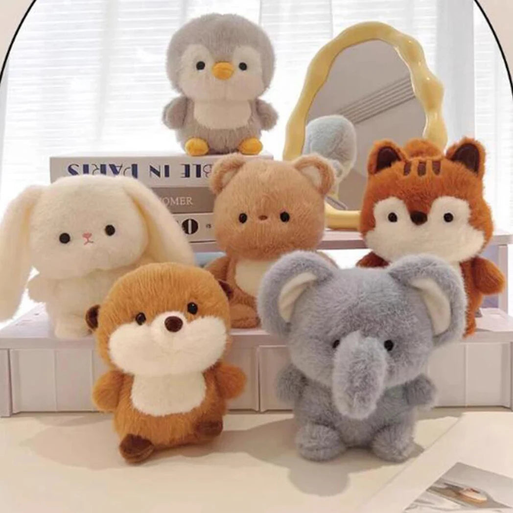15CM Cute Animal Plush Toy Children Table Doll Ornaments Companion Doll Birthday Christmas Gifts Soft Sleeping Companion Kawaii