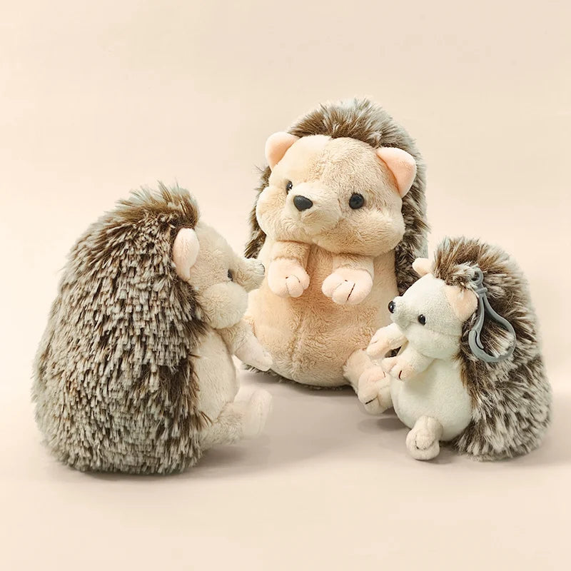 Adorable Cute Hedgehog Plush Toy Stuffed Animal Sleeping Companion Doll for Room Decor Ideal Birthday Gift