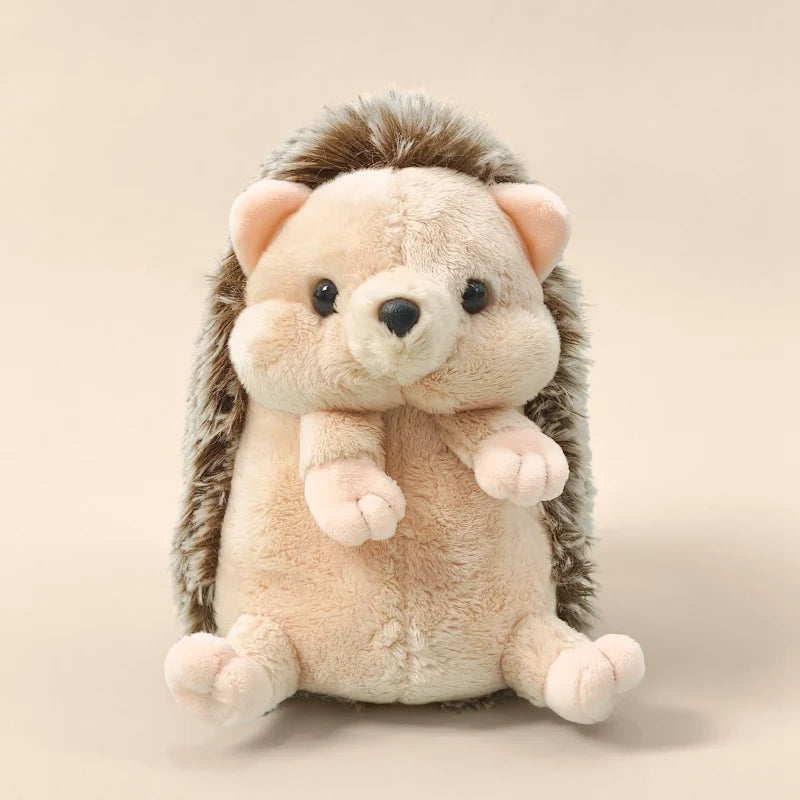 Adorable Cute Hedgehog Plush Toy Stuffed Animal Sleeping Companion Doll for Room Decor Ideal Birthday Gift